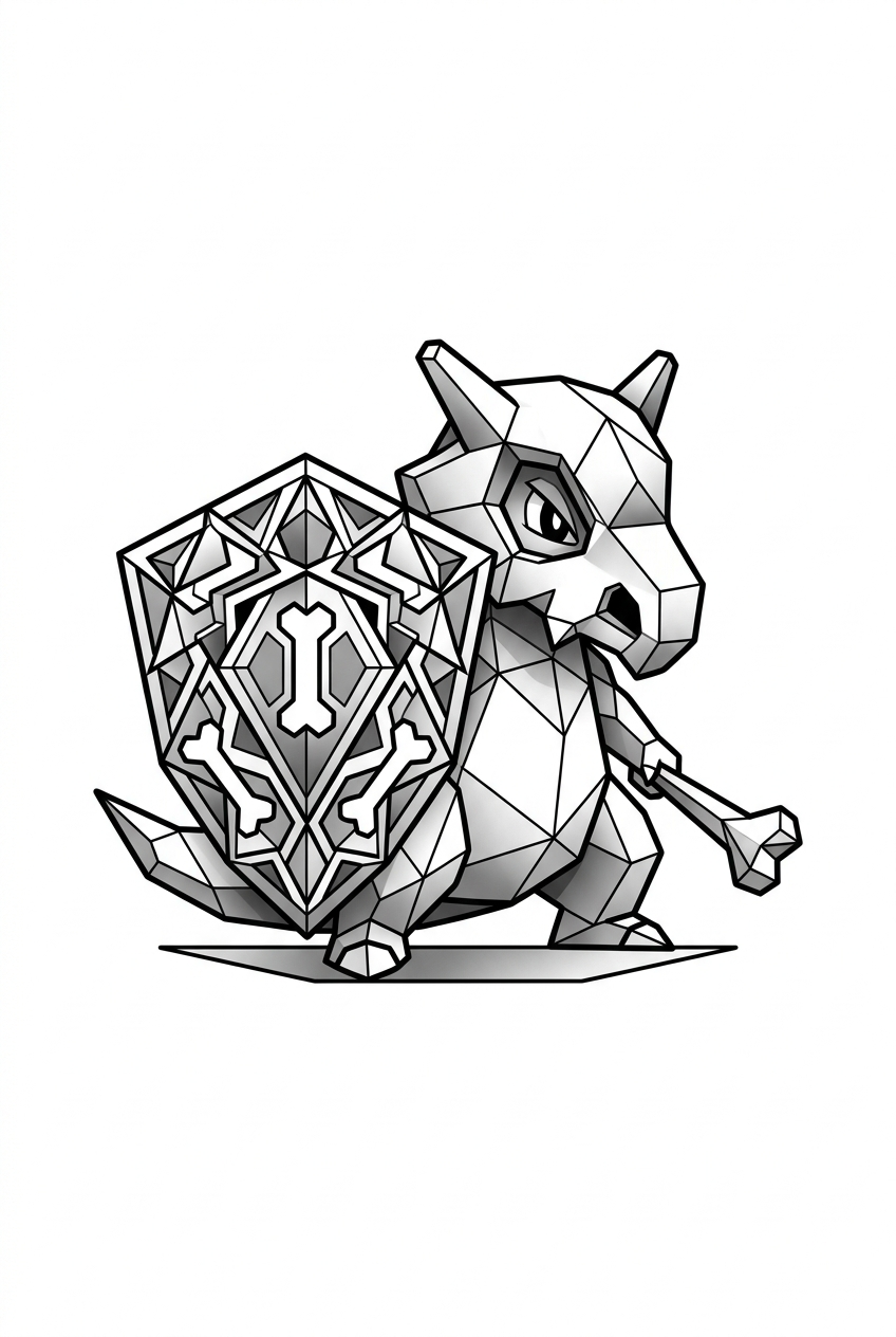 Bouclier Géométrique d'Os de Osselait