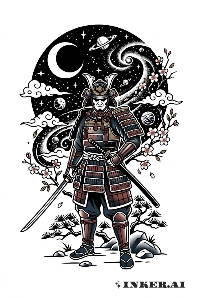 Samurai Không Gian Dưới Bầu Trời Đầy Sao