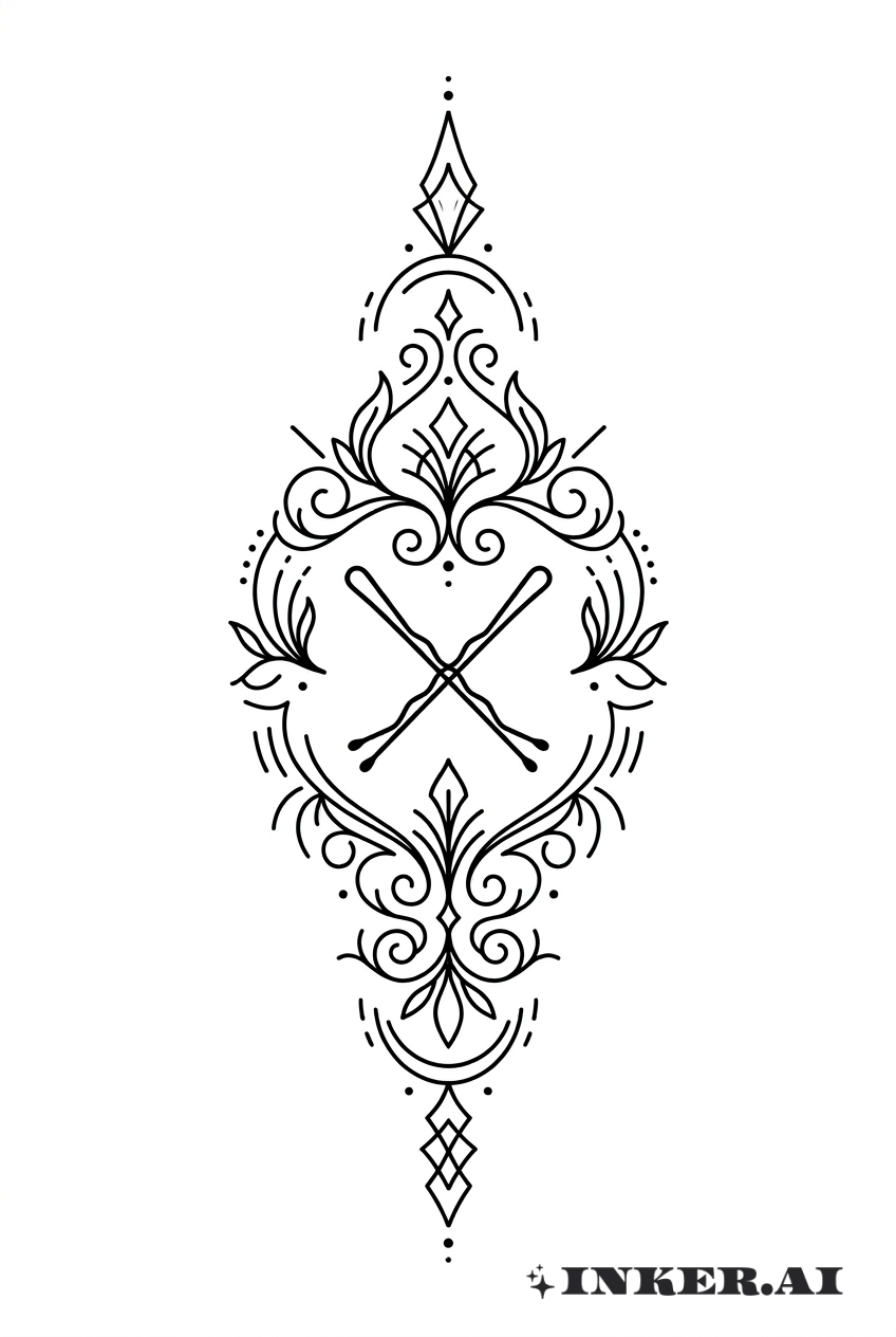 Dualer Haarnadel-Wappen