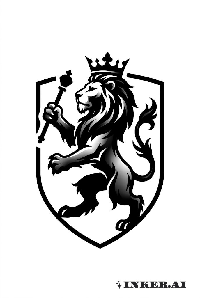 王國的黑獅徽章