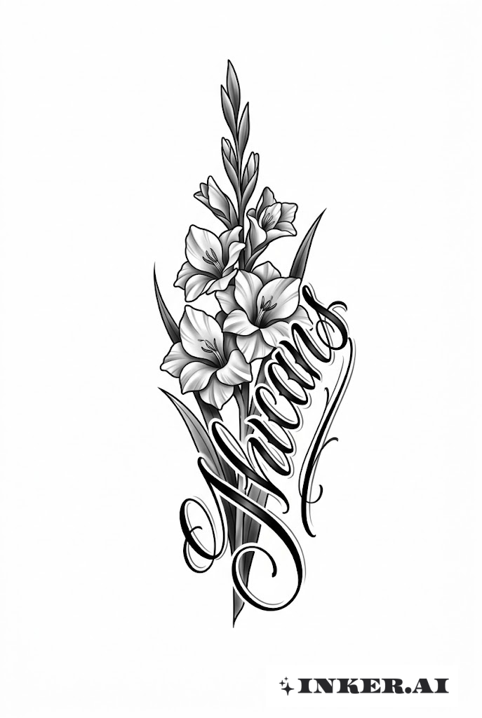 劍蘭奇卡諾字體設計