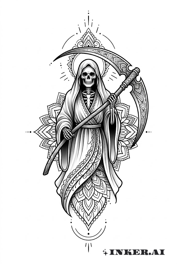 圣死亡神手持装饰镰刀