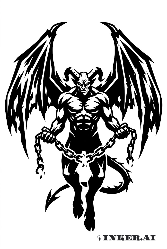 黑工风格的翼魔守护者