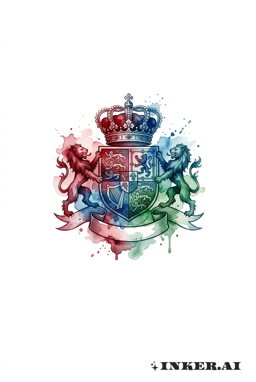 水彩王國徽章