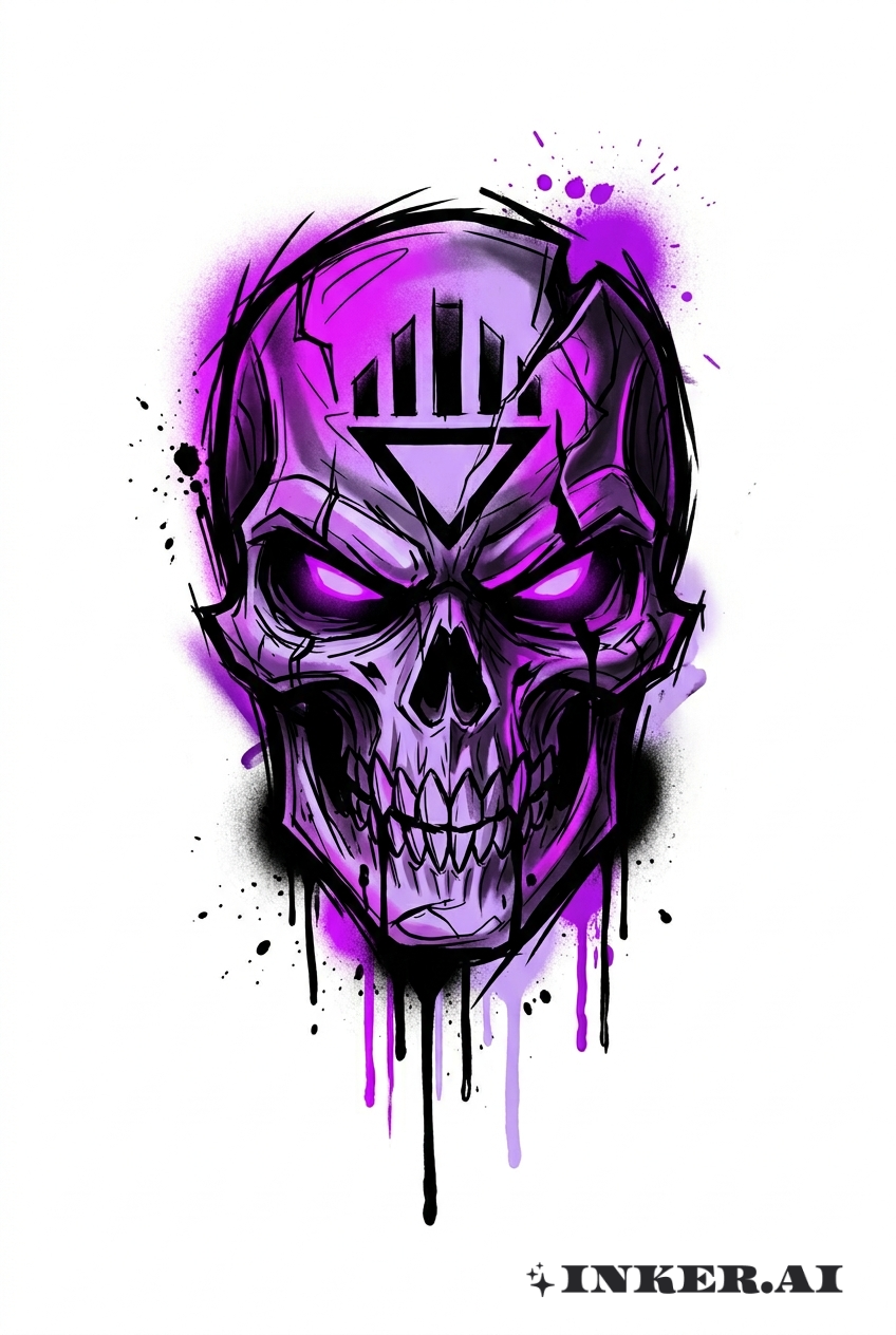 黑燈籠塗鴉面具