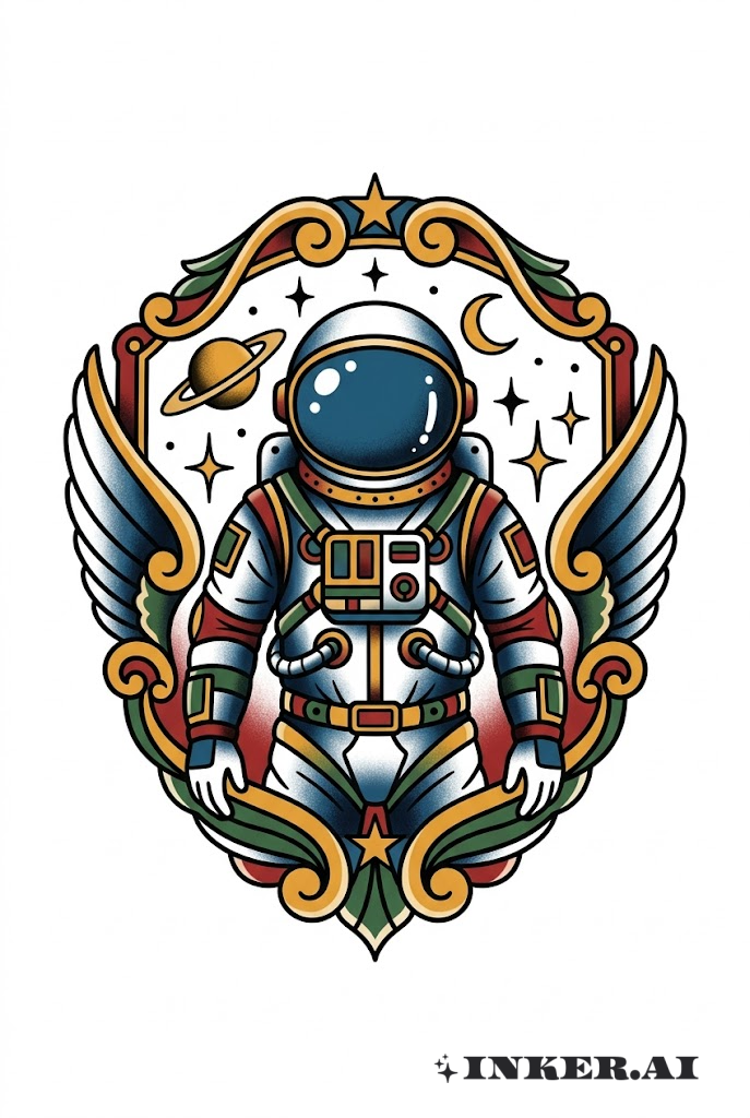 Astronaut Klassiker Abzeichen