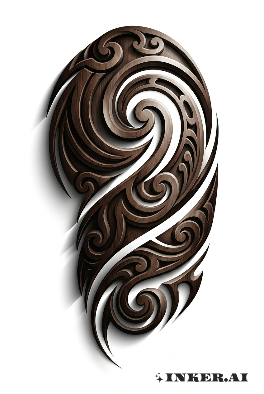 Enveloppement Tribal Maori 3D