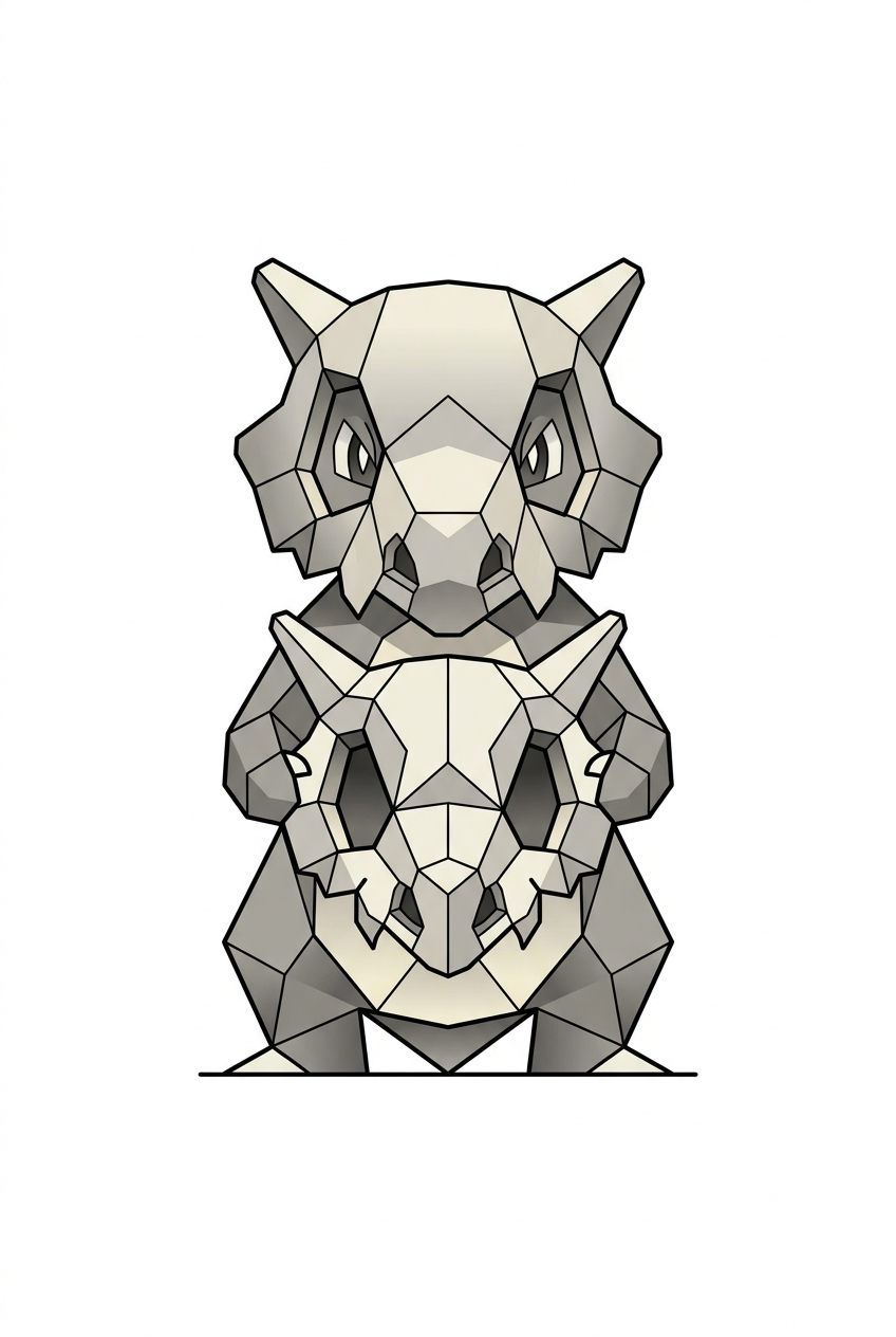 Étreinte Crânienne Géométrique de Cubone