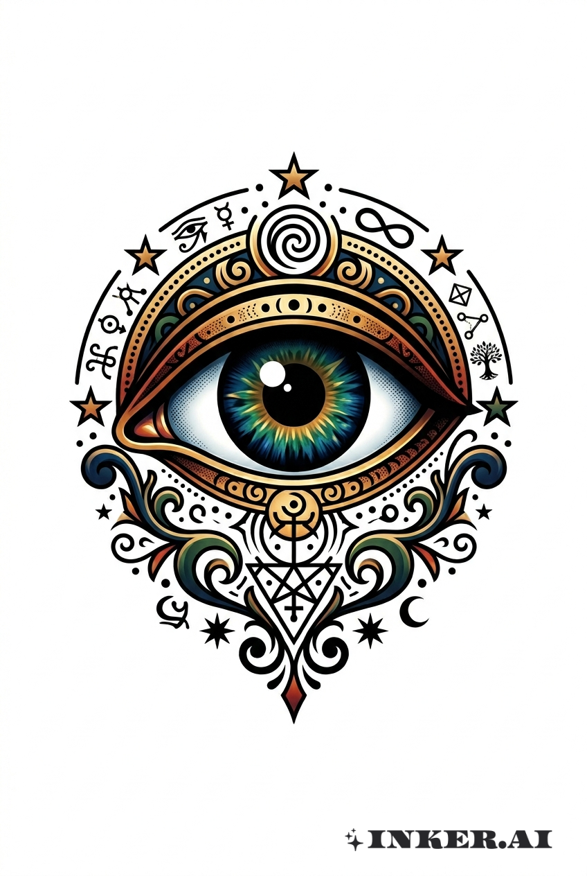 秘術の神秘的な目