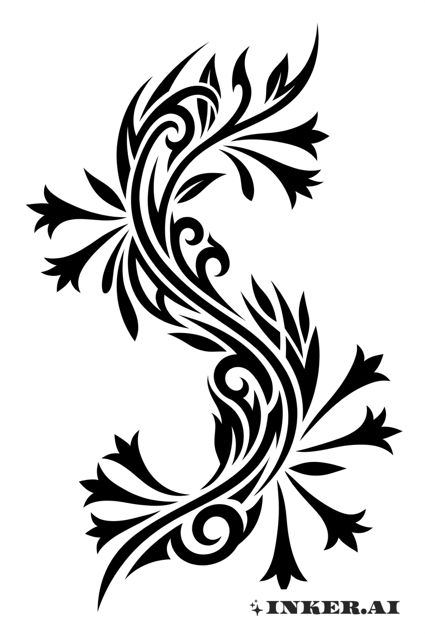 Envolvente Tribal de Madreselva Curvada