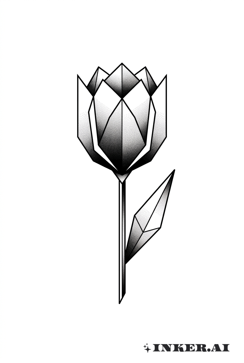 Floraison de Tulipe Polygonale