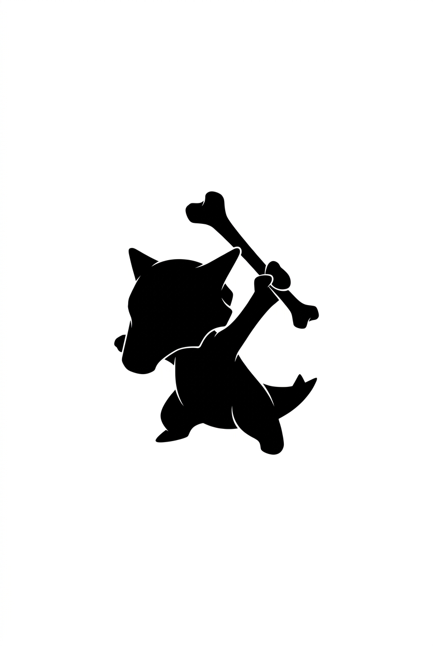 Silhouette du Club d'Os de Cubone