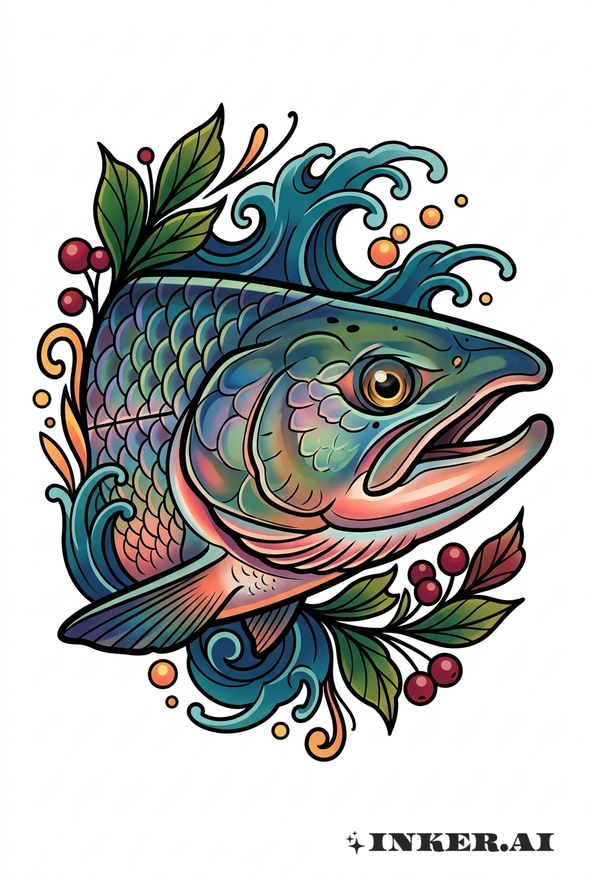 三文鱼之王肖像