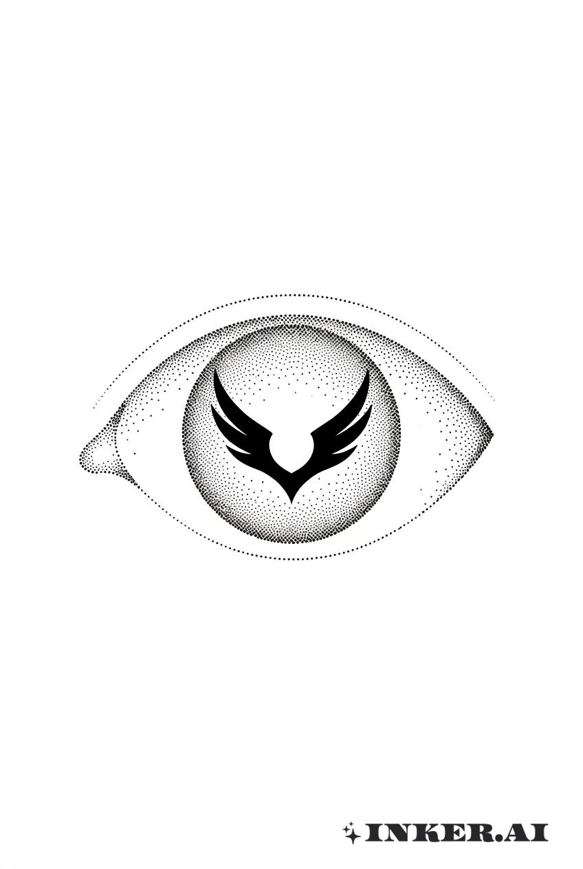 Olho de Geass Minimalista Pontilhismo