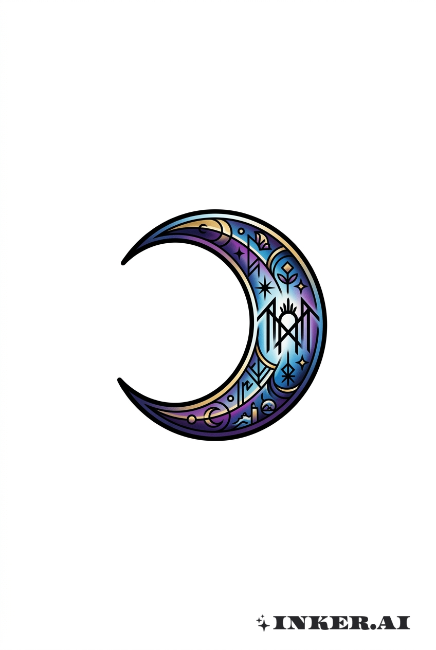 Sleep Token Traditional Moonlit Symbol