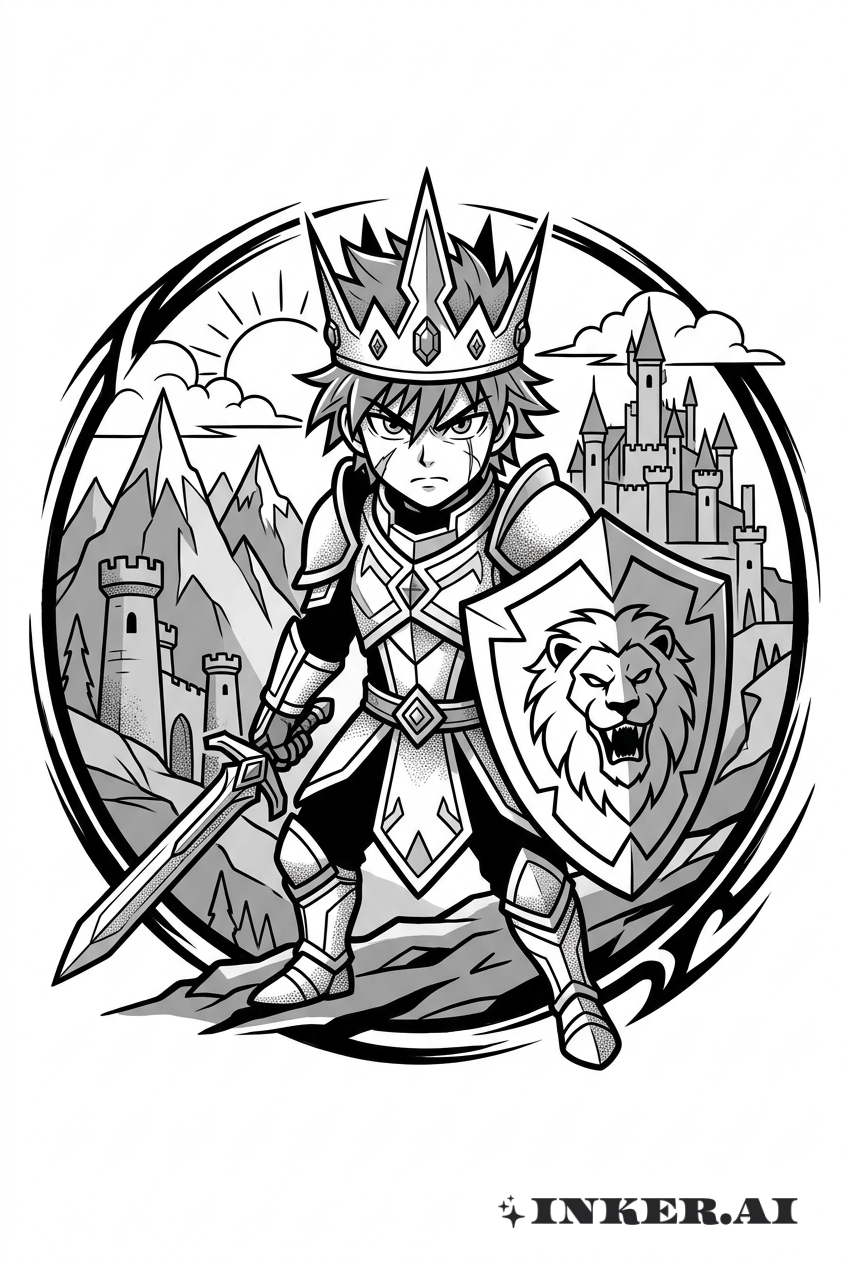 Chiến Binh Anime Vương Miện Vương Quốc