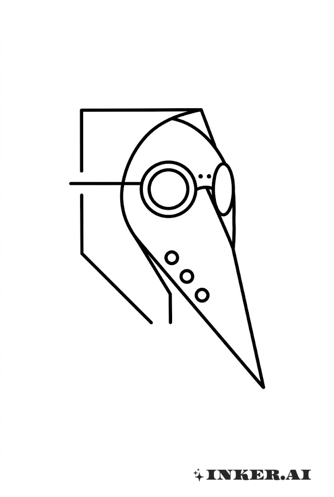 幾何瘟疫醫生面具