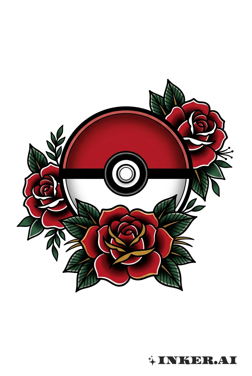 Pièce maîtresse Pokeball traditionnelle