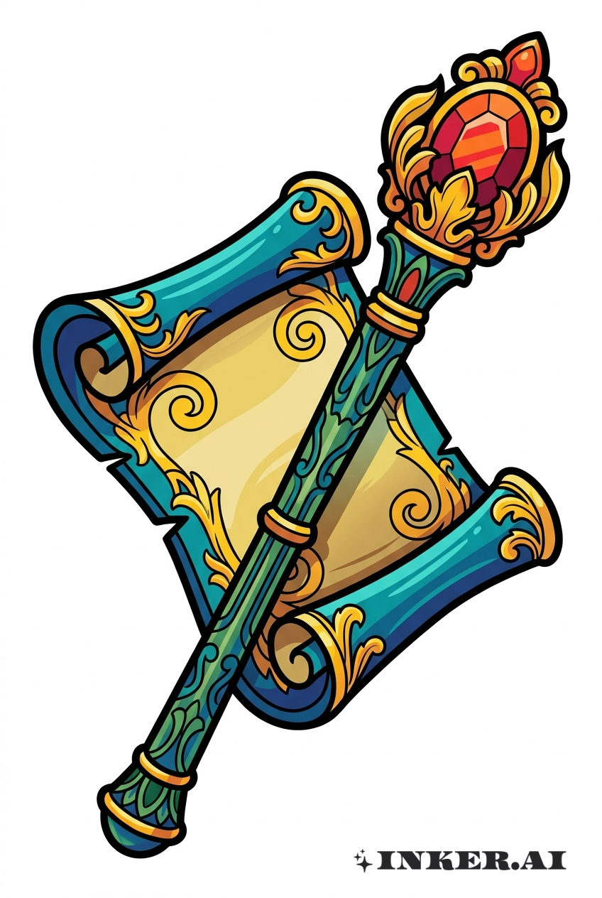 왕국 두루마리와 홀