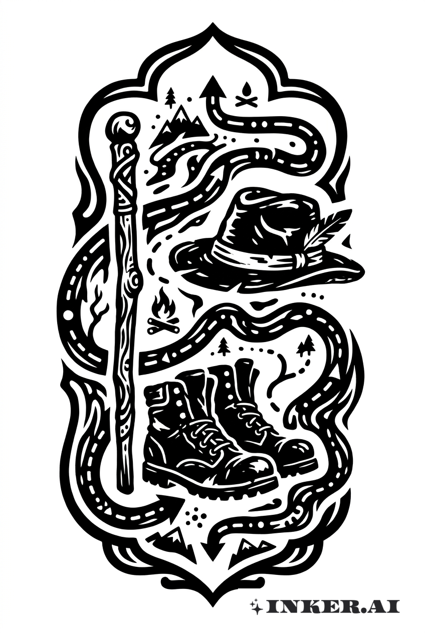 Mapa da Estrada Vagabundo Blackwork