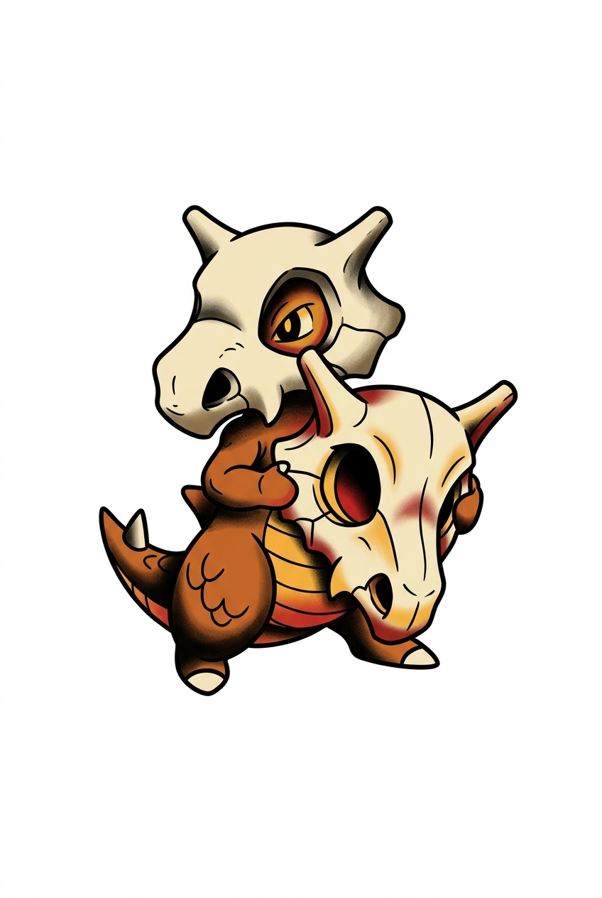 Bouclier Crânien Traditionnel de Cubone
