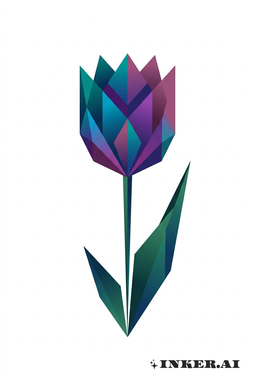 Géométrie Tulipe Abstraite