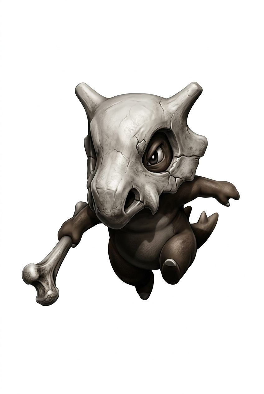 Chiến Binh Sọ Cubone 3D