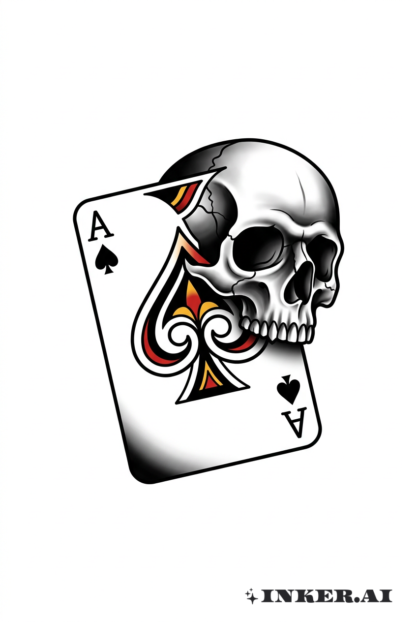 Ace Of Spades Crâne Fusion