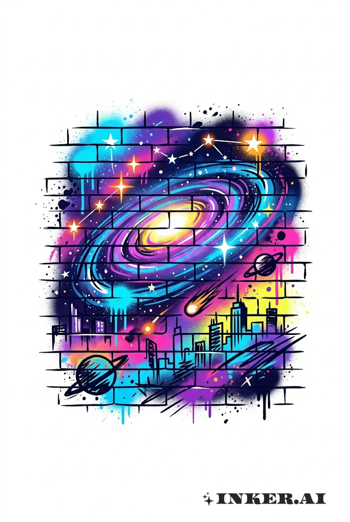 Phong Cách Nghệ Thuật Đường Phố Graffiti Ngân Hà