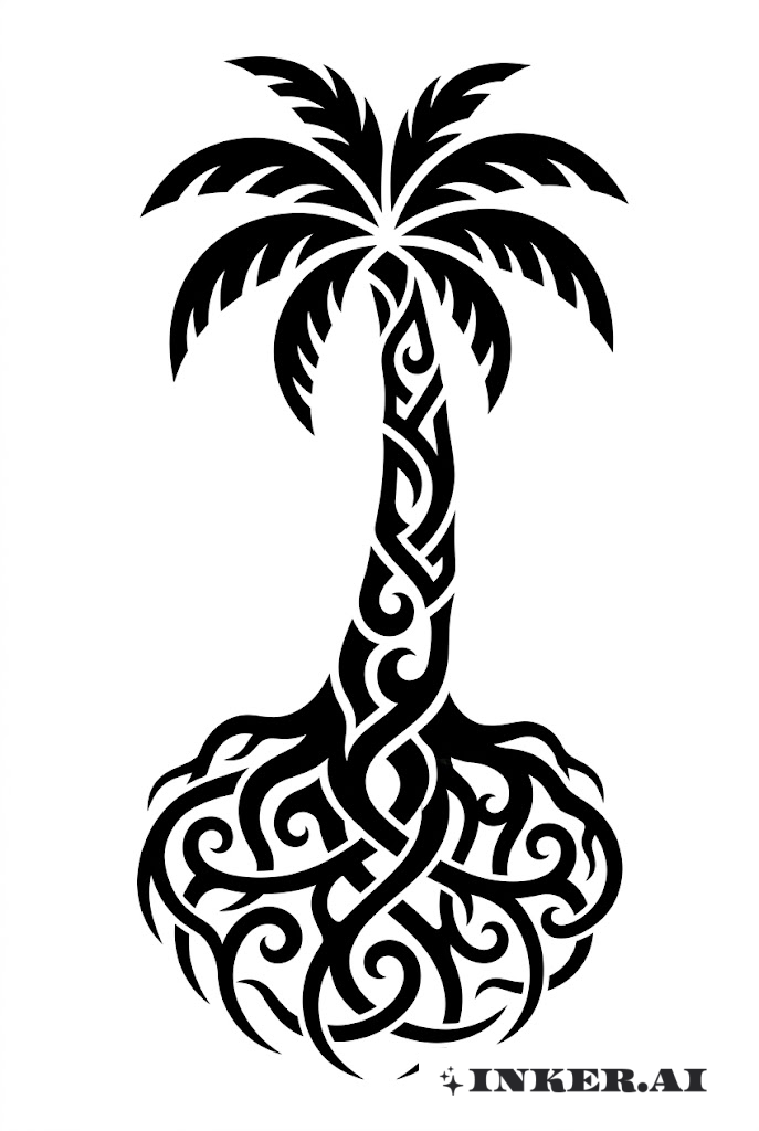 Raíces de Palma Tribal Abrazo