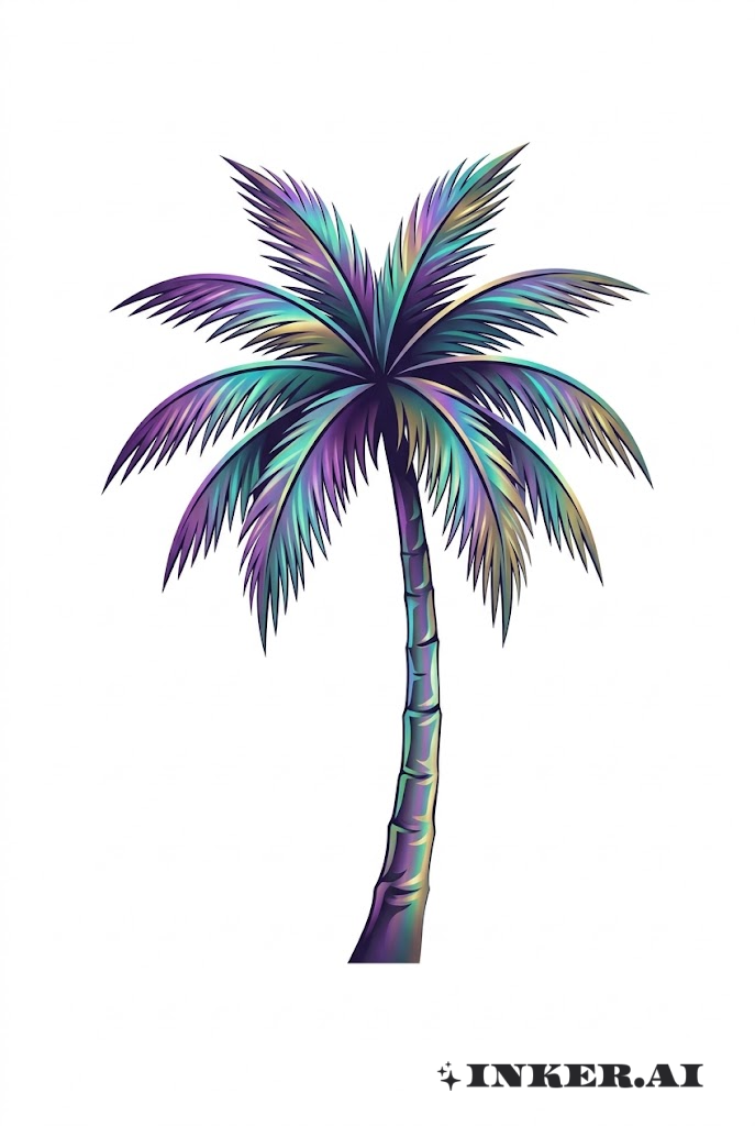 Palmera Holográfica en 3D