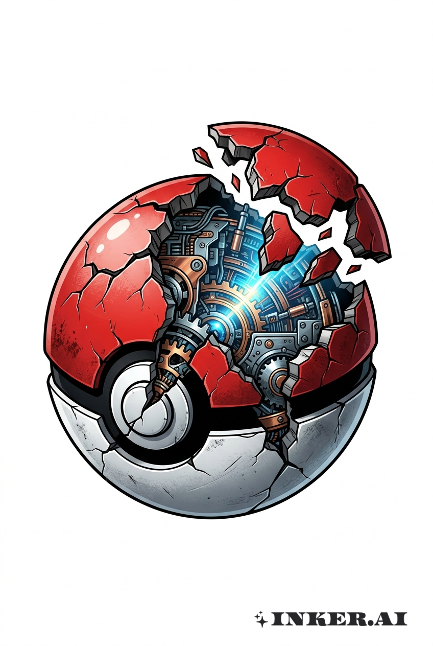 Révélation de Pokéball 3D Fissurée