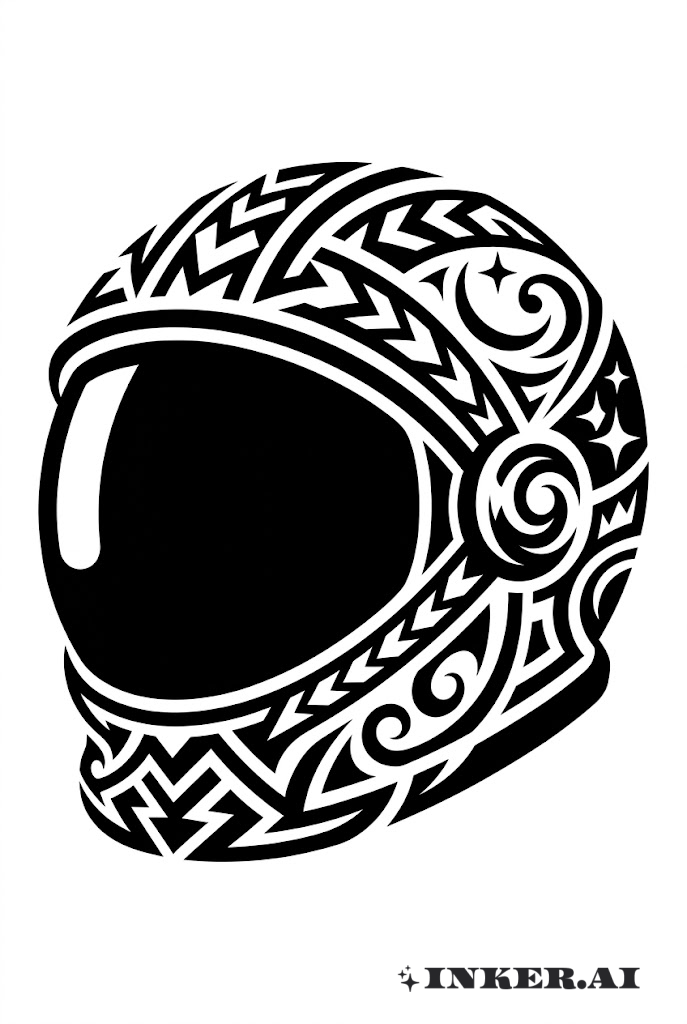 Tribal Astronautenhelm Mosaik