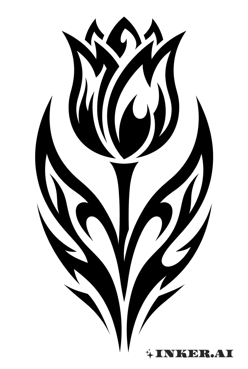 Flamme Tribale Tulipe