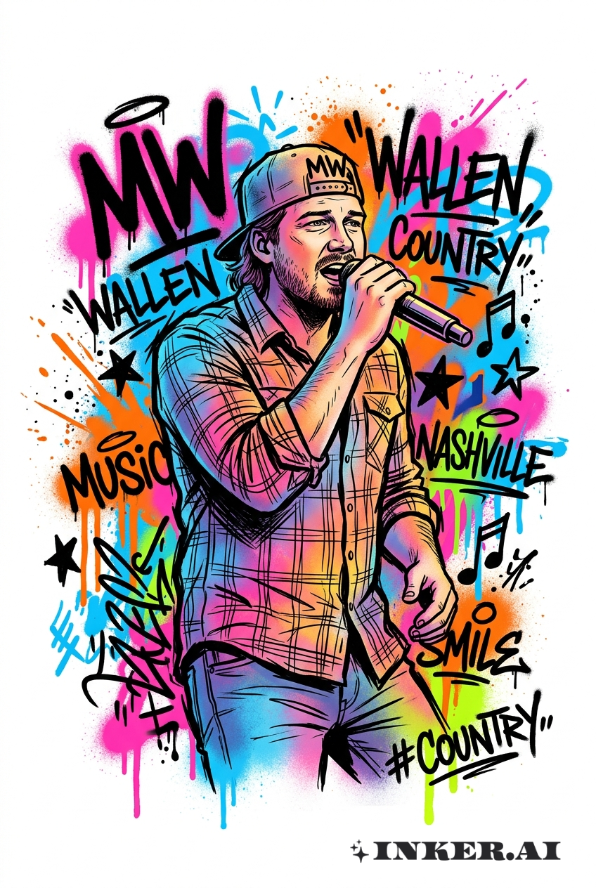 摩根·沃伦涂鸦麦克风