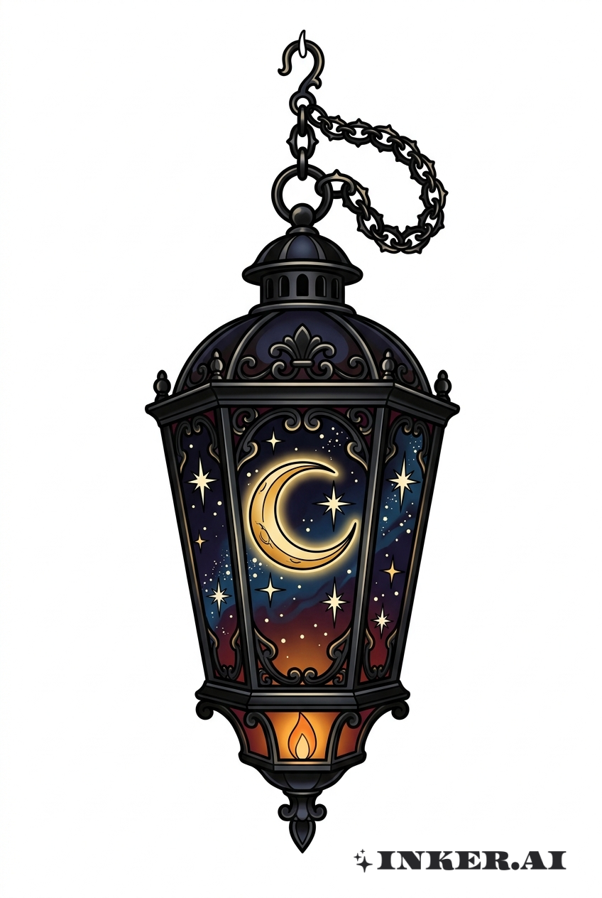 黑燈籠與星空