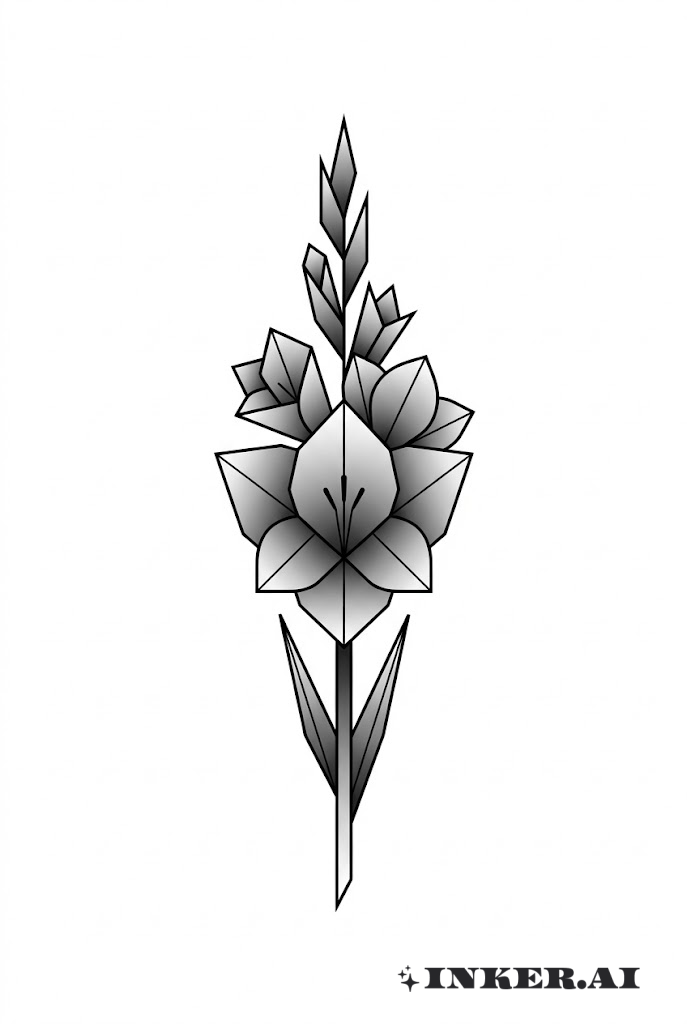 기하학적 글라디올러스 프리즘