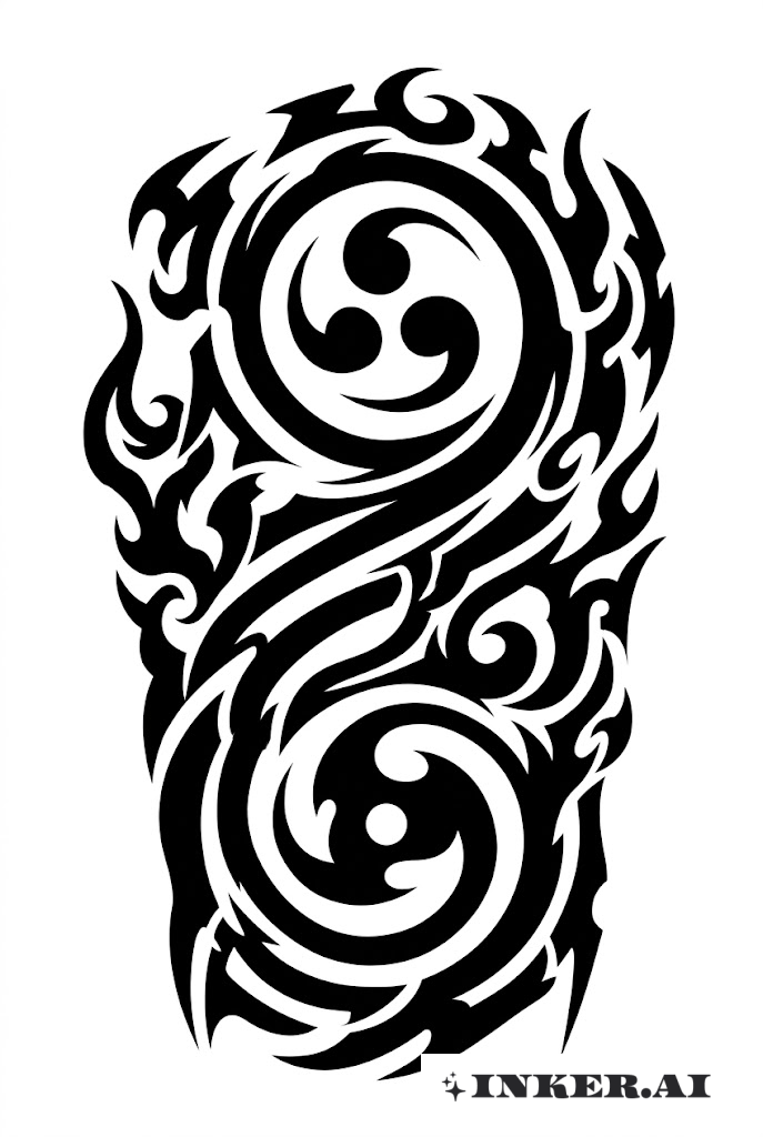 サスケの呪印ブラックワークスパイラル