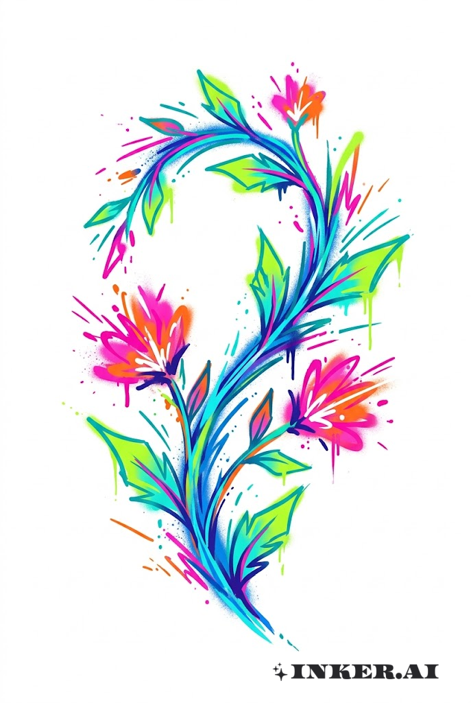 Éclat de Liane Néon Graffiti