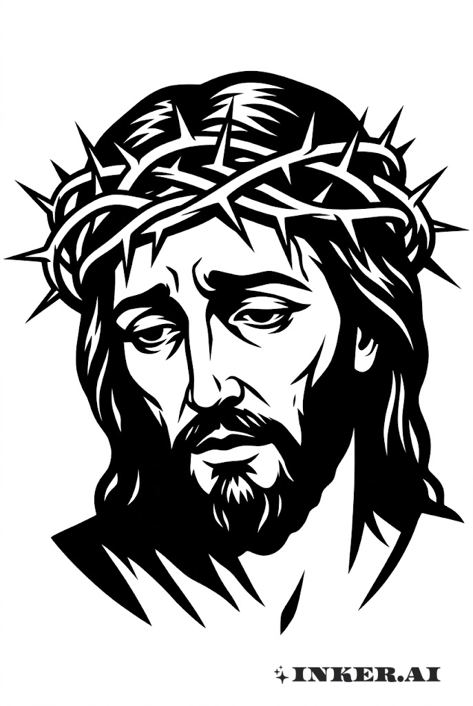 Chúa Jesus với Vương Miện Gai