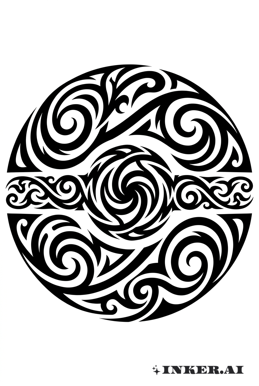 Enclos en Spirale Tribal Pokeball