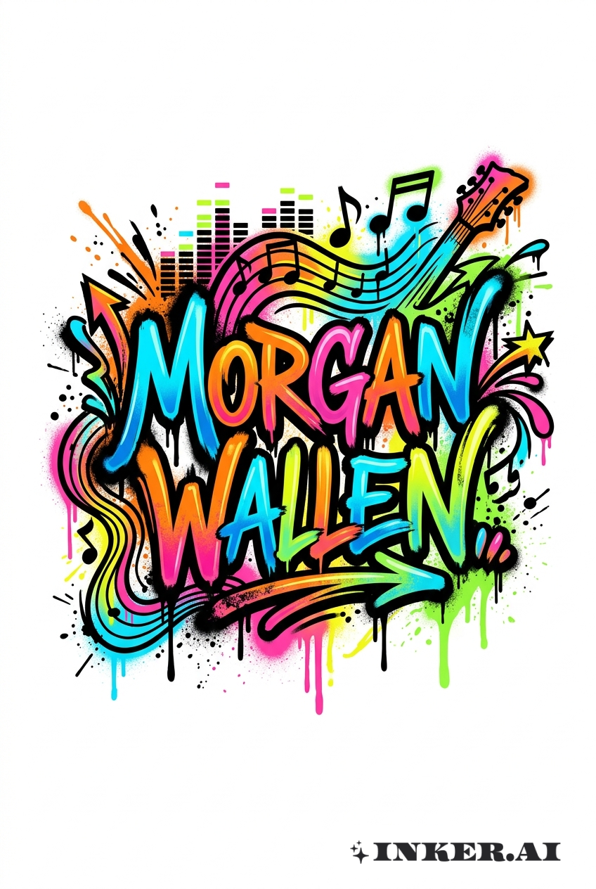 摩根·沃伦 涂鸦音乐波浪