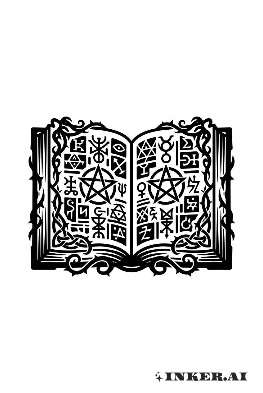 Libro de Hechizos de Blackwork Arcano