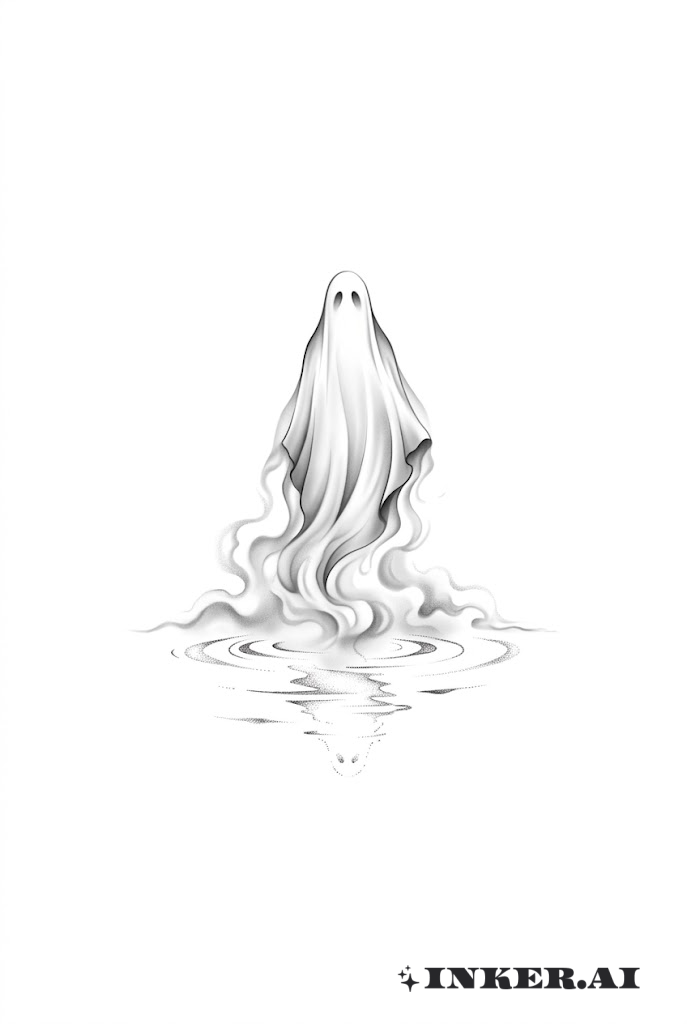 Ghostly River Reflection