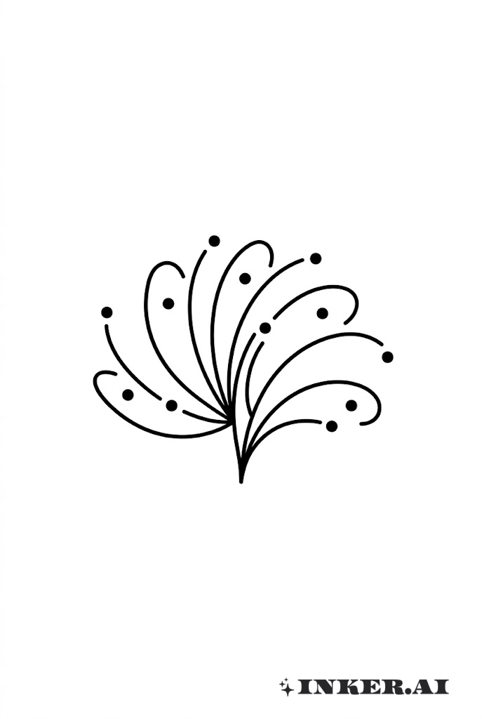 Abanico Minimalista de Cola de Pavo Real