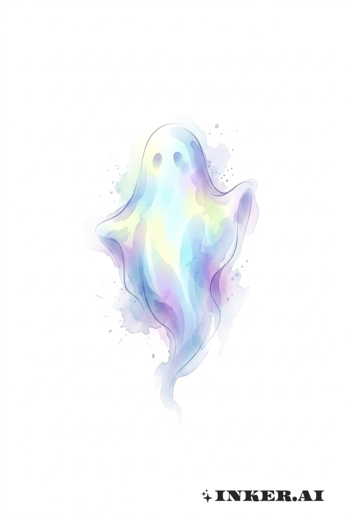 Ethereal Watercolor Ghost Glow