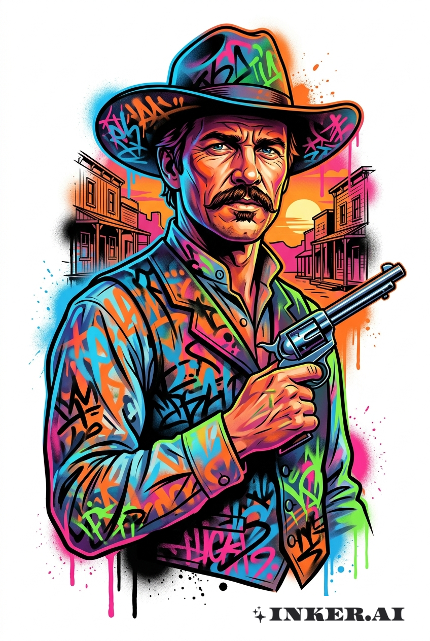 Wild-West-Doc-Holliday-Graffiti-Szene