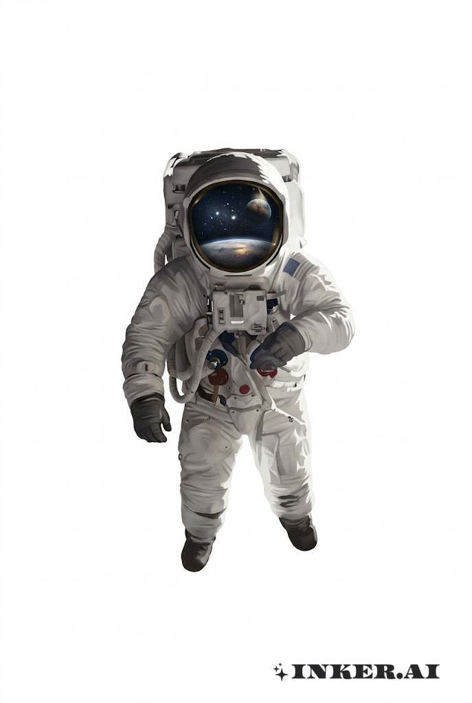Astronaut Floating in Space Realism