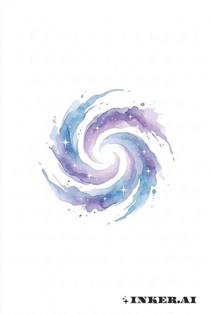 Vũ Trụ Xoắn Ốc Màu Nước Galaxy