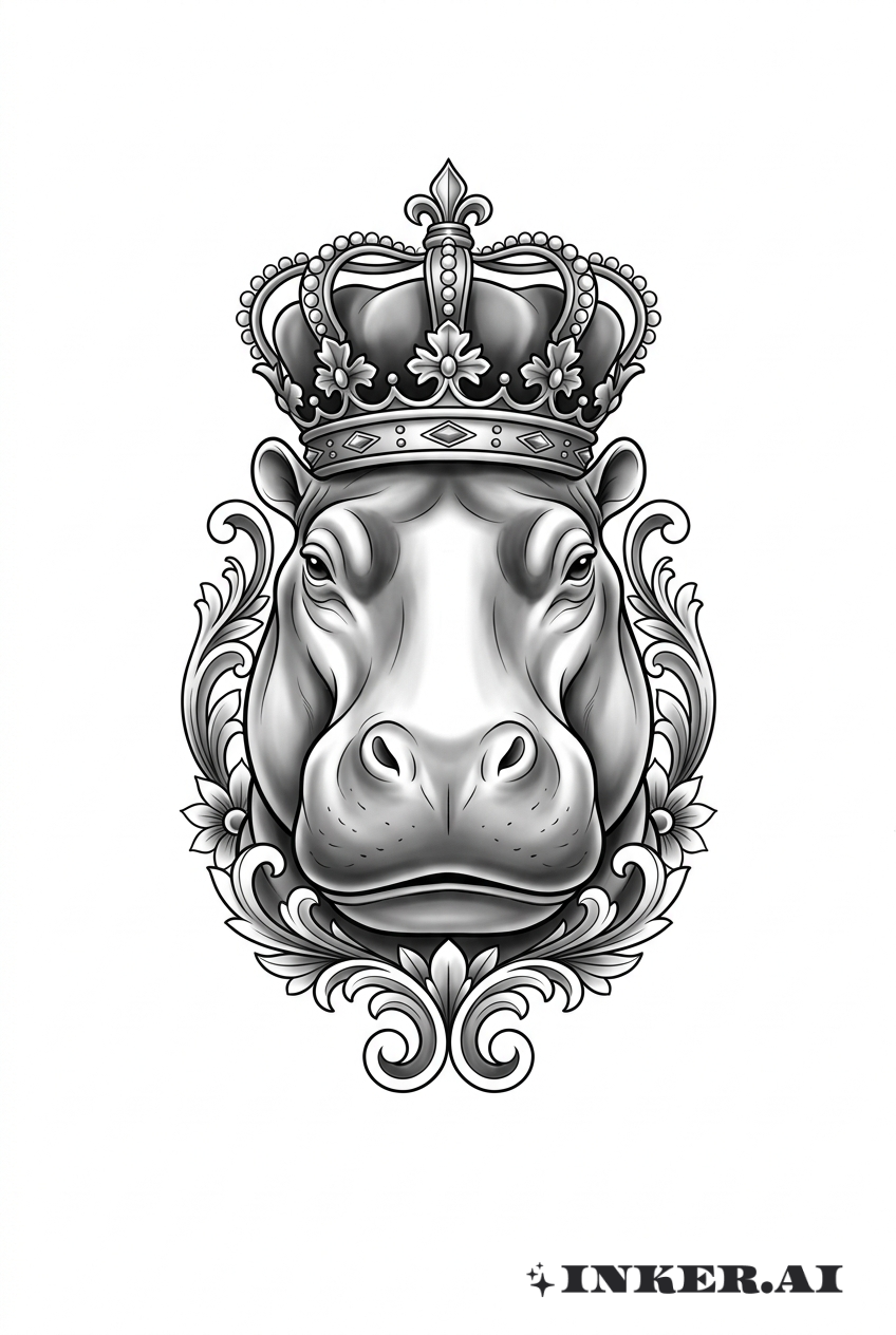 Chicano Nilpferd als König gekrönt